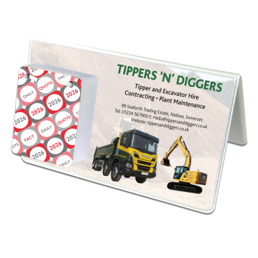 PVC Encapsulated Desk Calendar